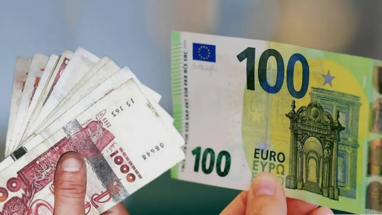 سعر 100 يورو مقابل الدينار الجزائري في السوق السوداء اليوم